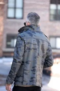 leather army field camo back