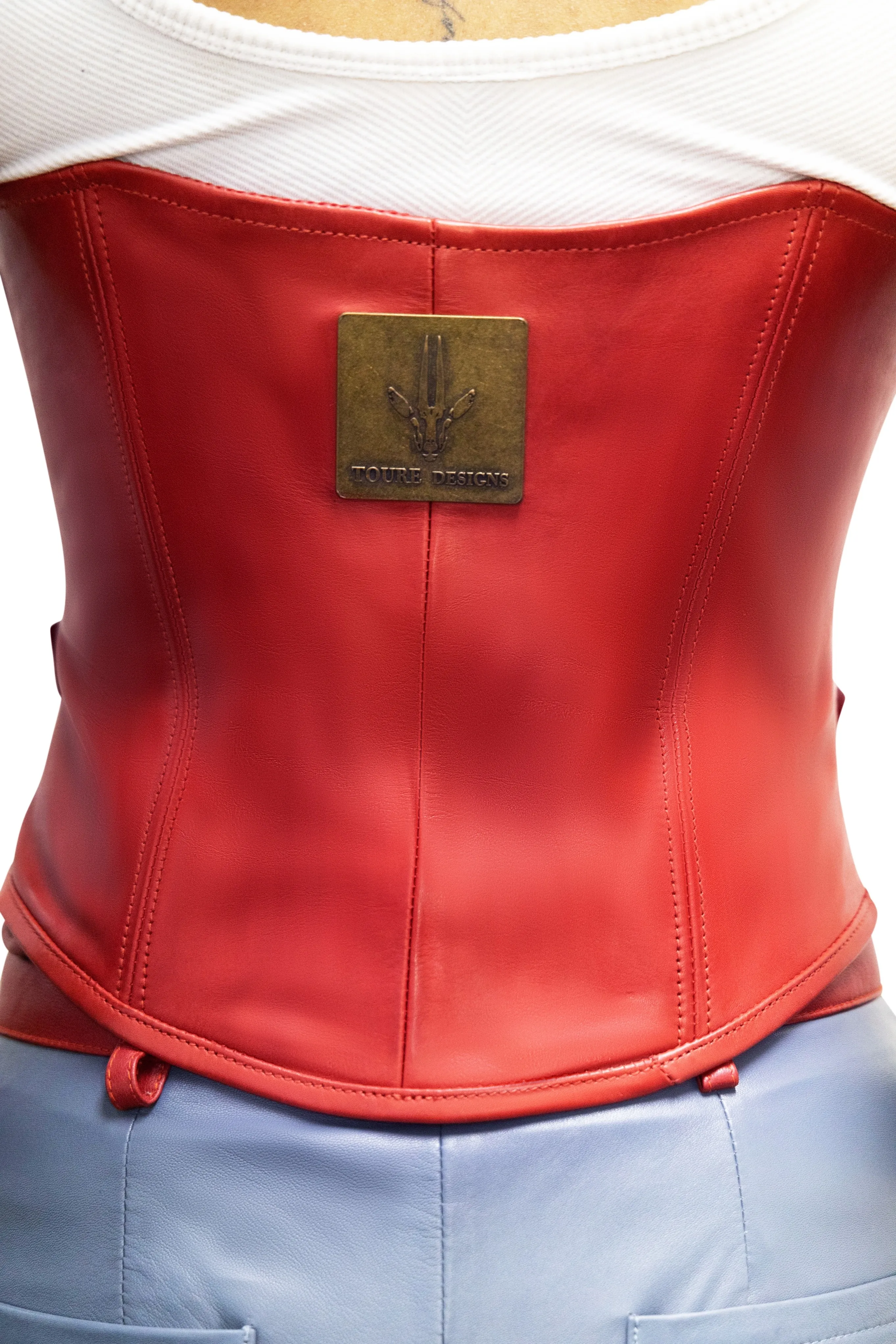 red Corset Holster red back