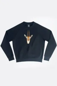 Gazelle EMB Crewneck black 1