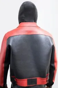 cherry black leather jacket back 1