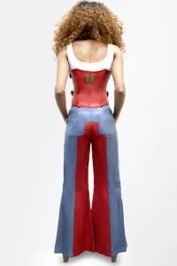 disco flare pants back 1