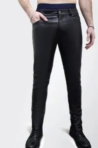 mens leather pants 1